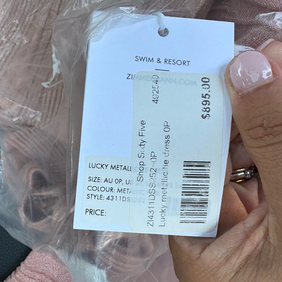 Zimmermann Lucky Metallic-Knit Maxi Dress - Picture 5 of 7